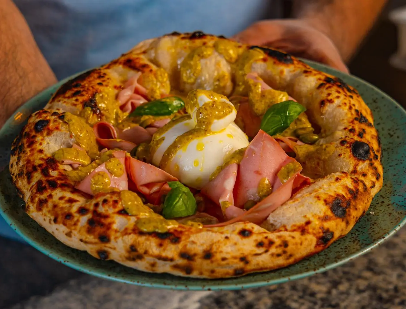 Mortadella Pizza